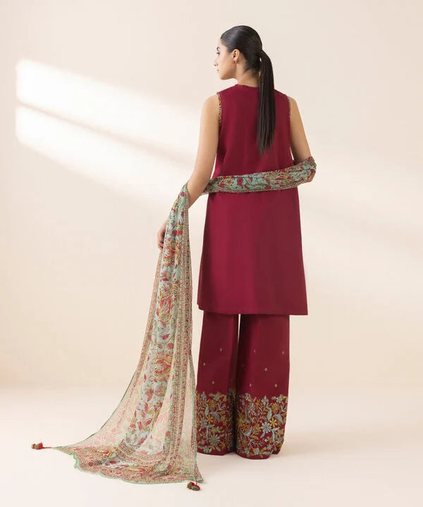 Signature'25-Embroidered Cotton Suit 0U3PESG25V06