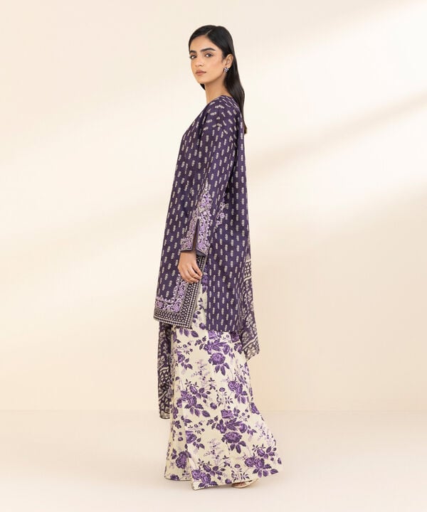 Unstitched Lawn '25 - 3 Piece - Embroidered Lawn Suit - 0U3PESG25V11