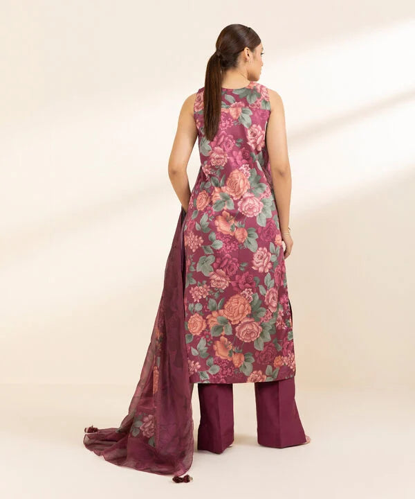 Silk'25-  Embroidered Satin Suit 0U3PESL25V03