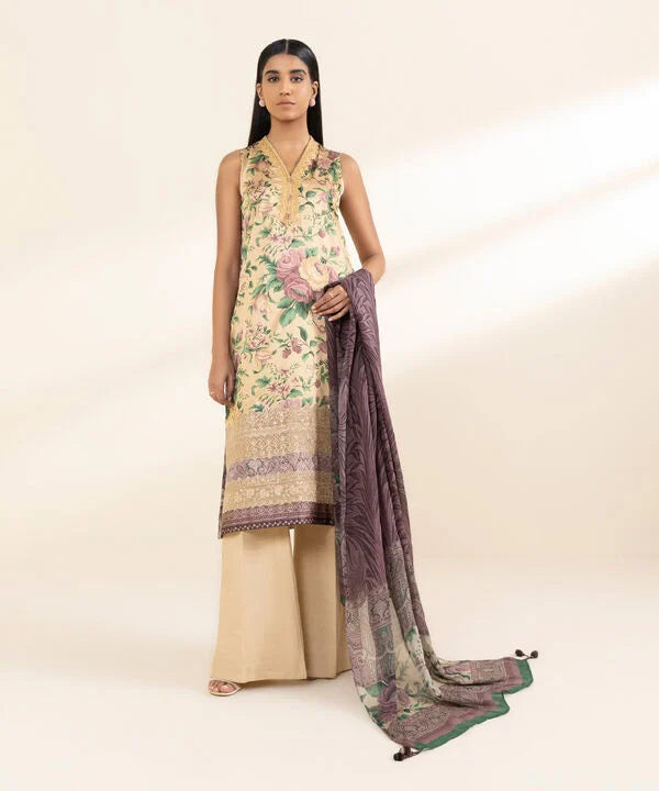 Silk'25- Embroidered Satin Suit 0U3PESL25V05