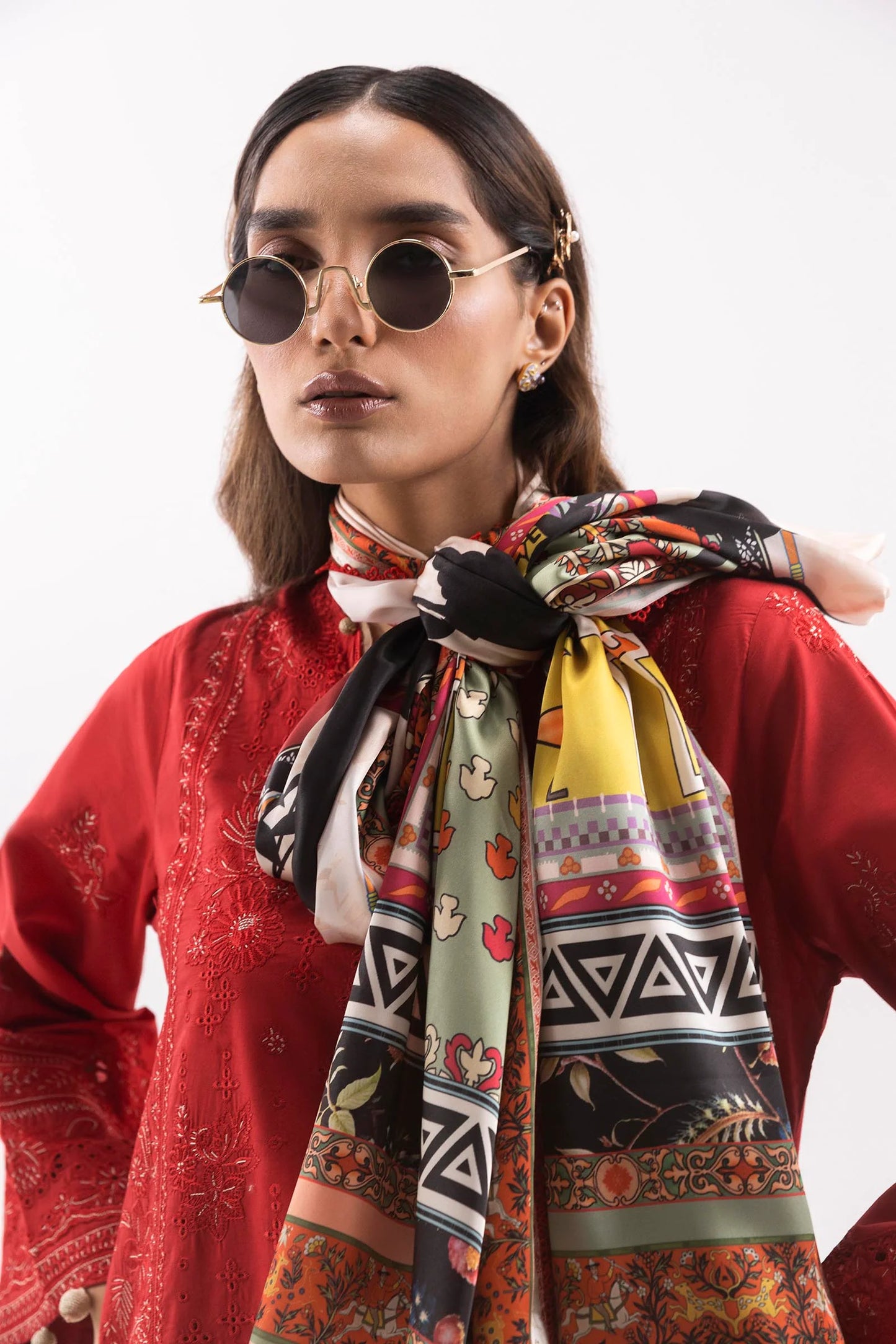 Stitched Embroidered Lawn Suit - RTS