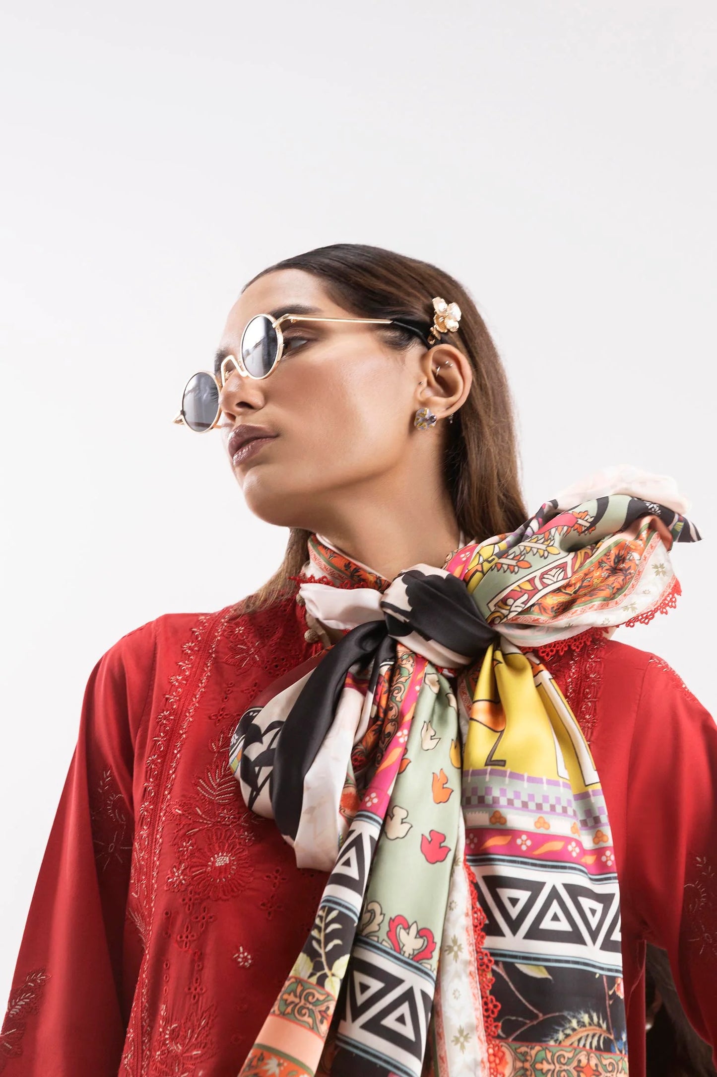Stitched Embroidered Lawn Suit - RTS