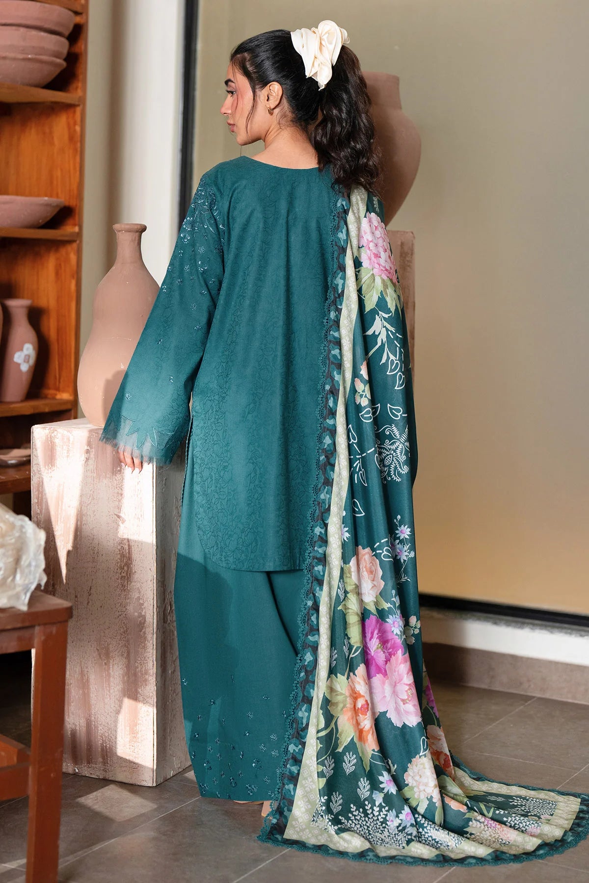 Nureh Raha Festive Jacquard Lawn Unstitched'26 – NE-237- RTS