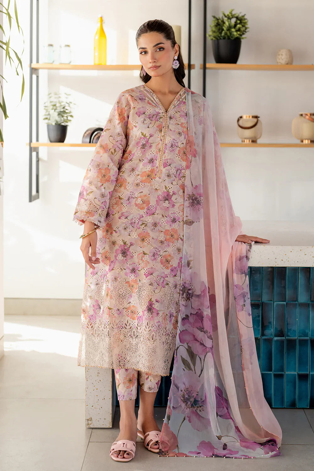 Unstitched'25 - EMBROIDERED PRINTED LAWN UF-4099