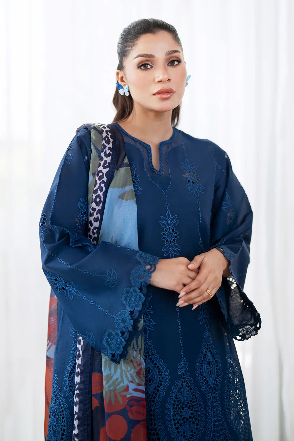 Unstitched'25 -EMBROIDERED PRINTED LAWN UF-4077