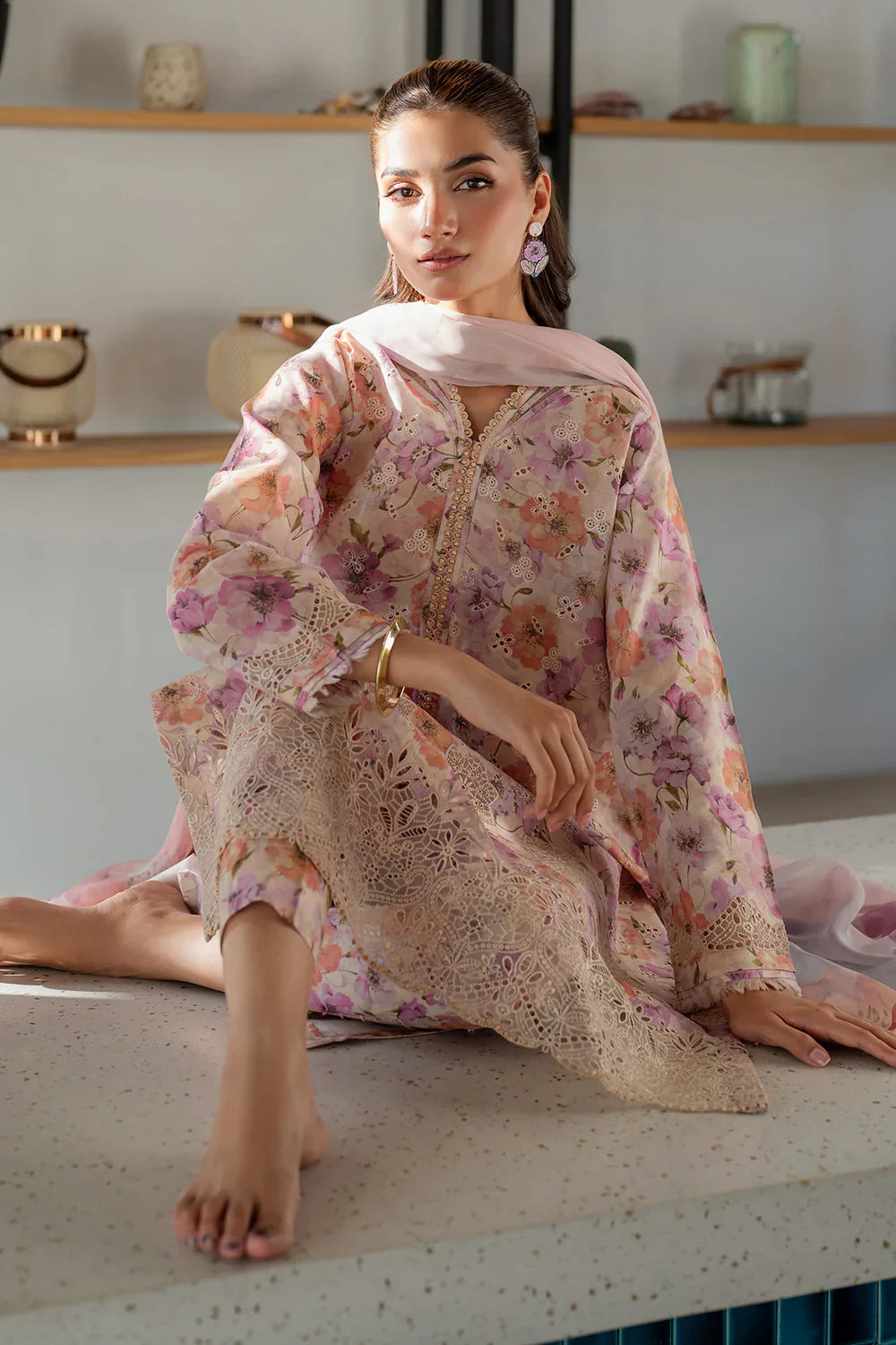 Unstitched'25 - EMBROIDERED PRINTED LAWN UF-4099