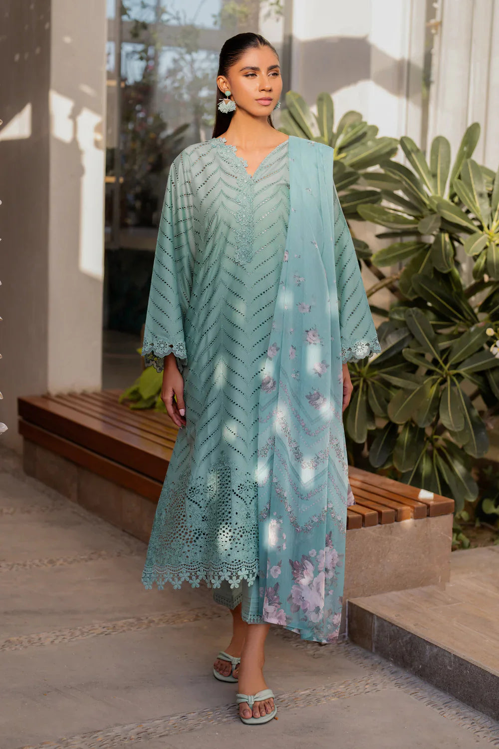 Unstitched'25 - EMBROIDERED PRINTED LAWN UF-4100