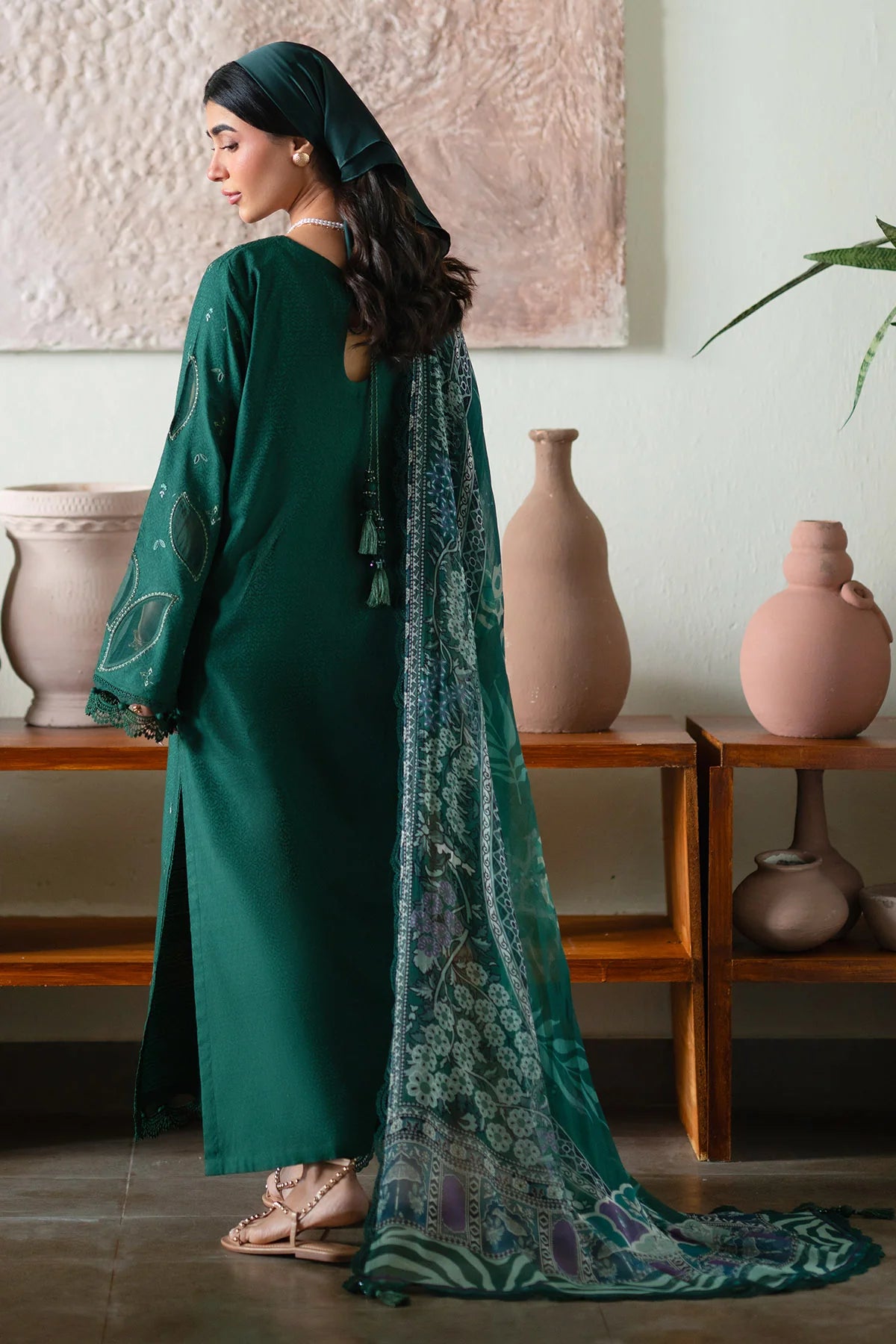 Nureh Raha Festive Jacquard Lawn Unstitched'26 – NE-234- RTS