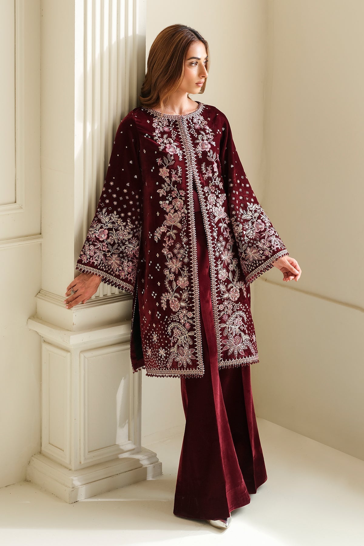 Unstitched '24 - Embroidered Velvet Uf-743