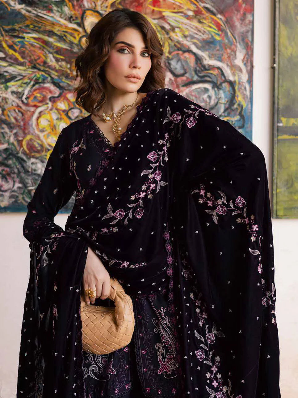 Nureh Exclusive Embroidered Unstitched || NE-182 - RTS
