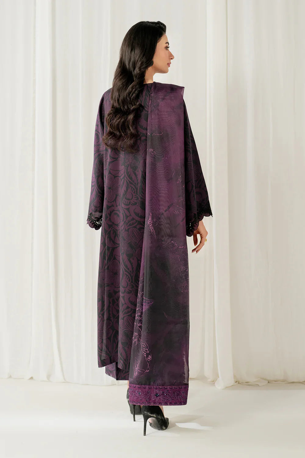 Unstitched'25 - EMBROIDERED VISCOSE SILK UF-4054