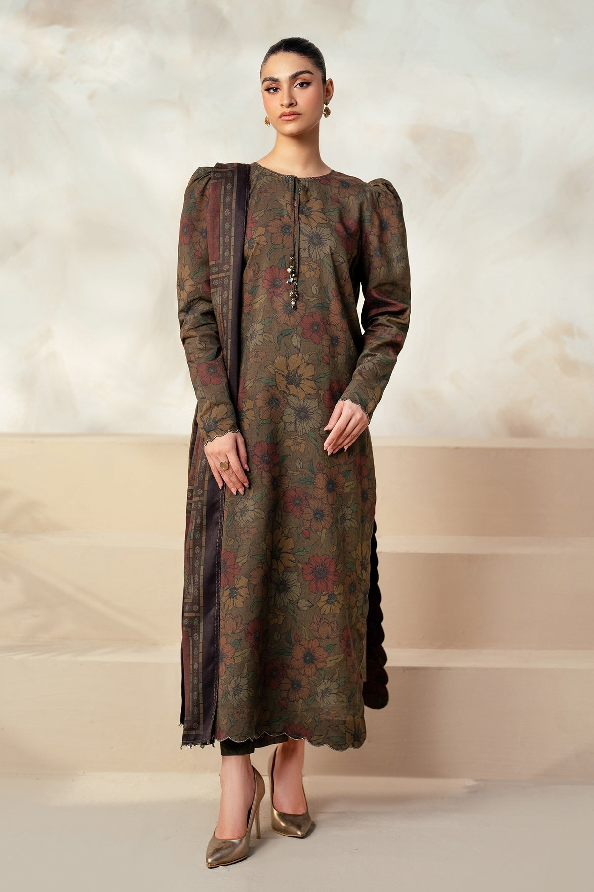 Unstitched '24 - Printed Khaddar Uf-4023