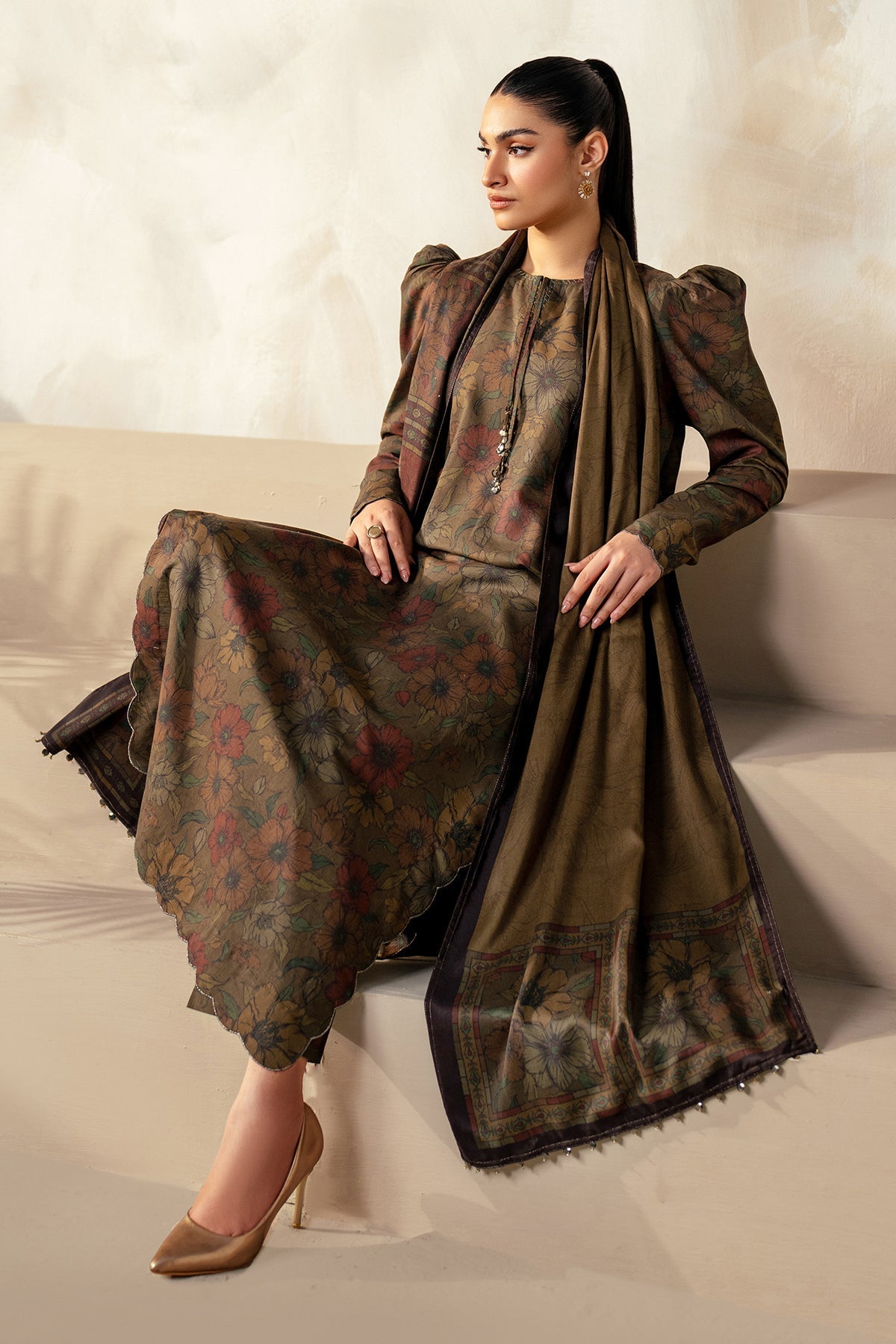 Unstitched '24 - Printed Khaddar Uf-4023