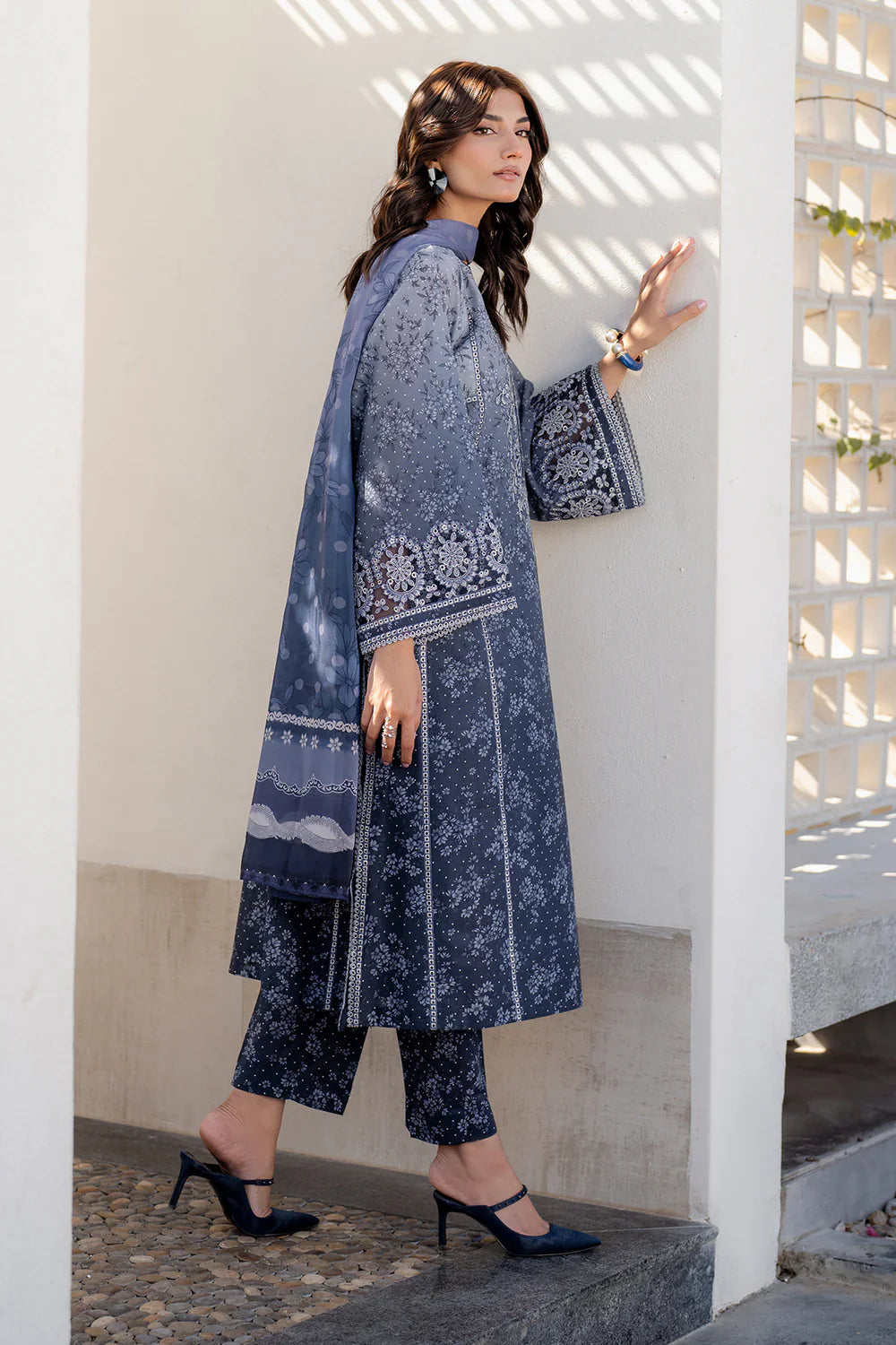 Unstitched'25 -EMBROIDERED PRINTED LAWN UF-4088