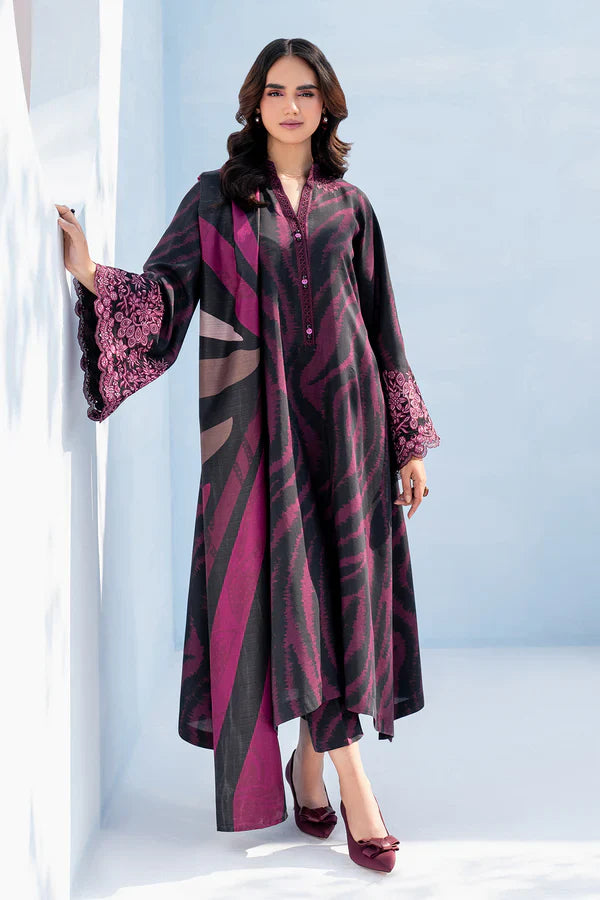 Unstitched'25 - EMBROIDERED VISCOSE SILK UF-4056