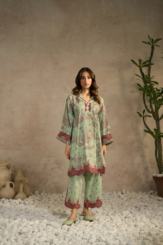 Lawn Pret '25- Duchess Matching Set