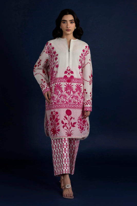 Unstitched Lawn 2 Piece Suit -H251-008A-2AC- RTS