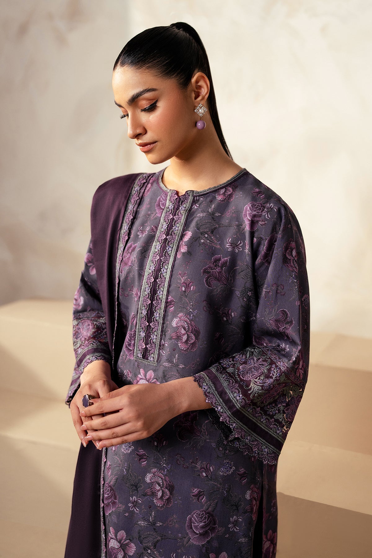 Unstitched '24 - Embroidered Khaddar Uf-4026