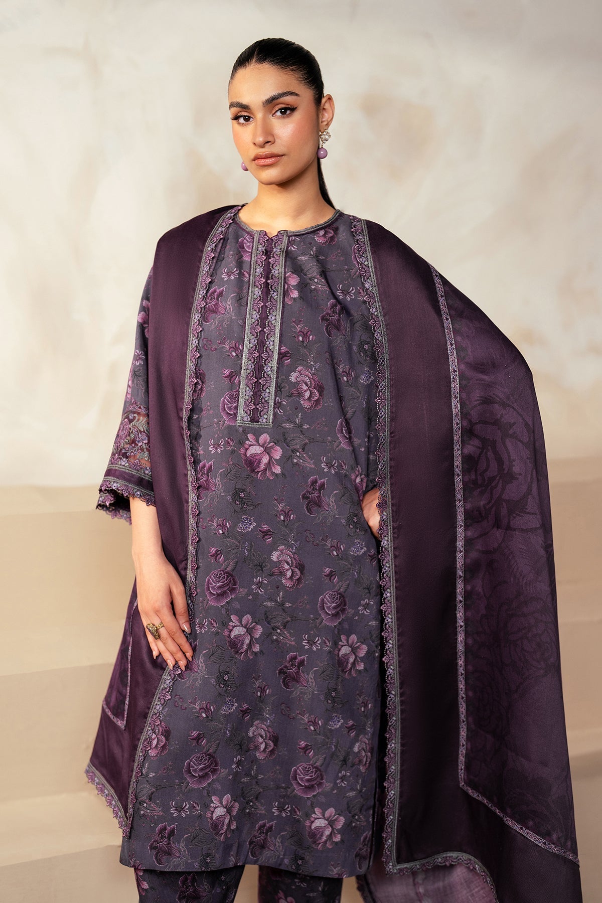 Unstitched '24 - Embroidered Khaddar Uf-4026