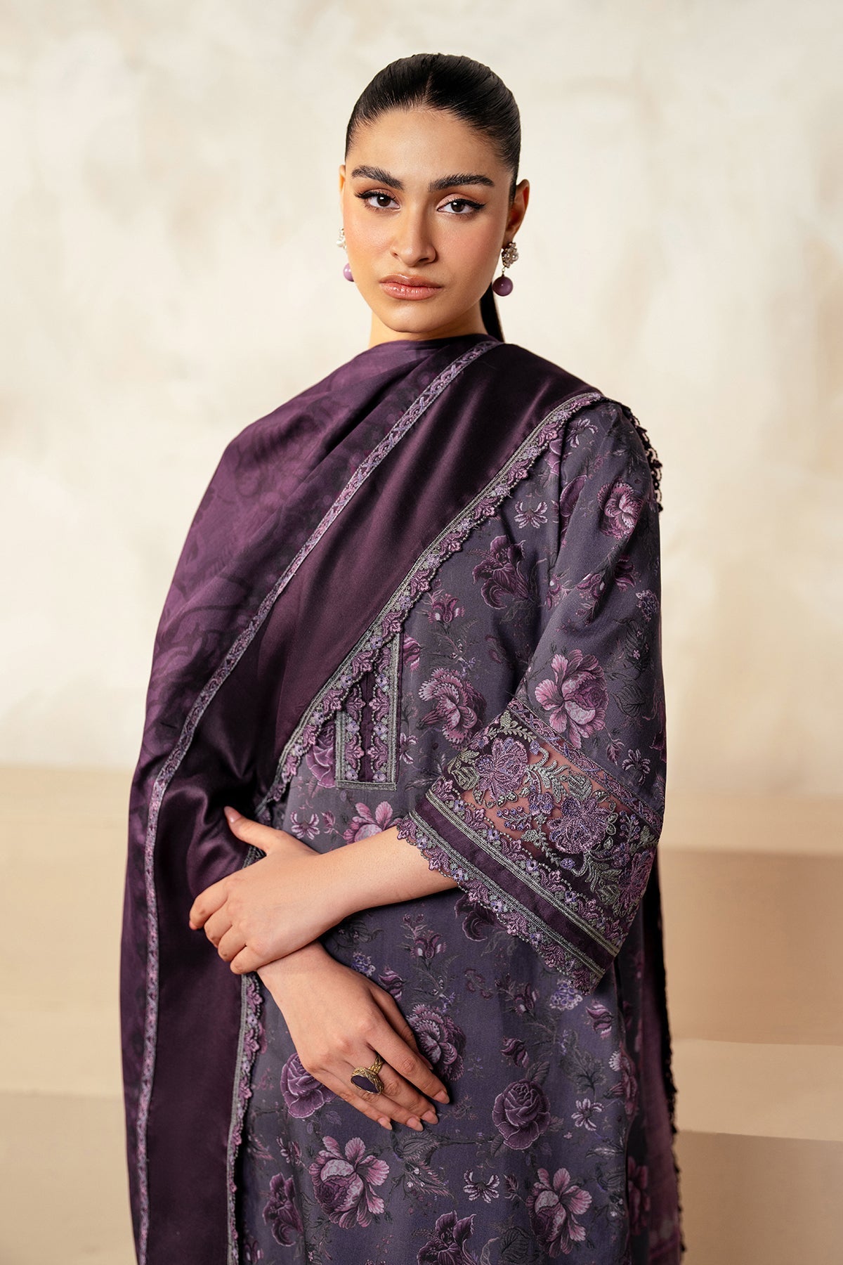 Unstitched '24 - Embroidered Khaddar Uf-4026