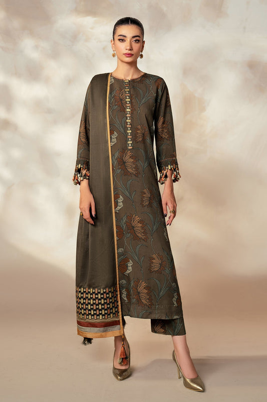 Unstitched '24 - Embroidered Khaddar Uf-4028