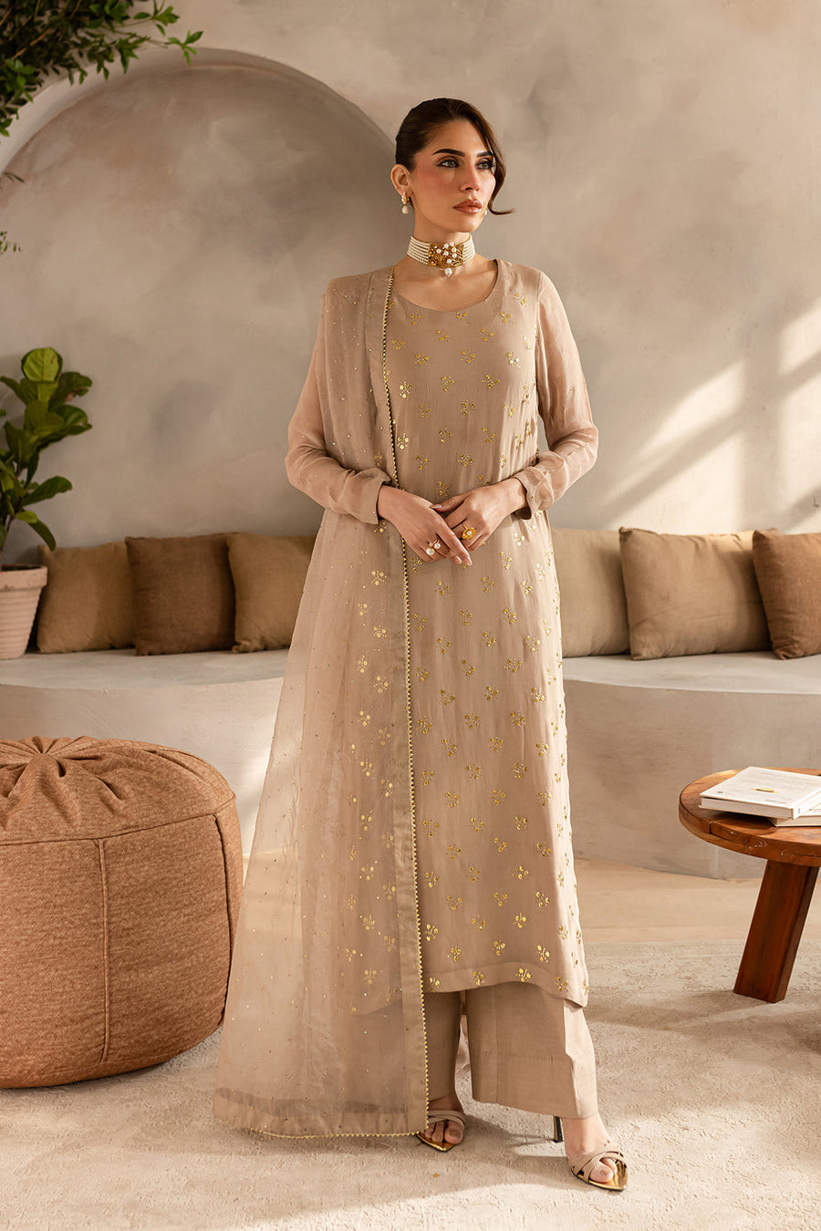 Kaya Mukaish Chiffon - KY-05 -RTS photo 1