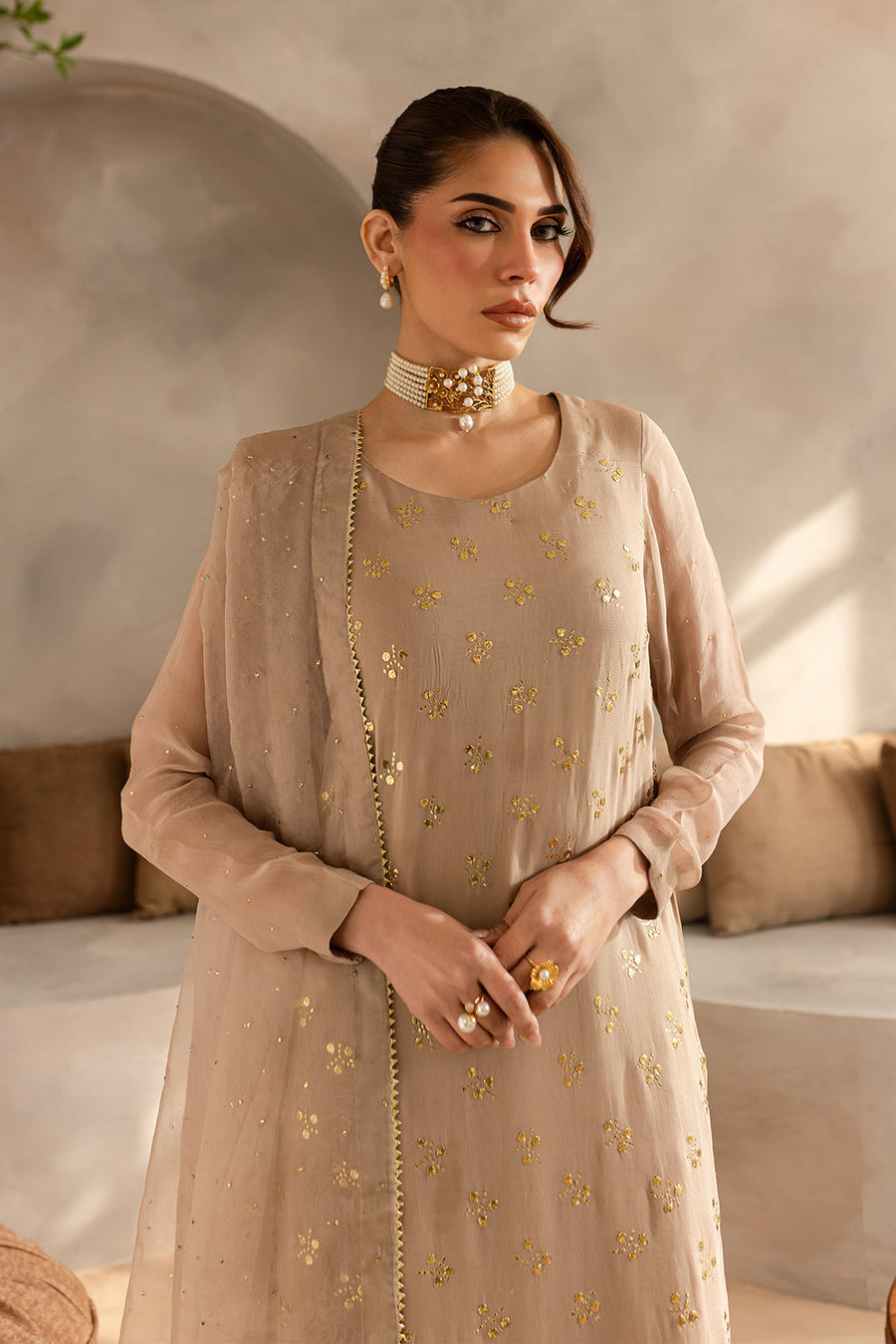 Kaya Mukaish Chiffon - KY-05 -RTS photo 2
