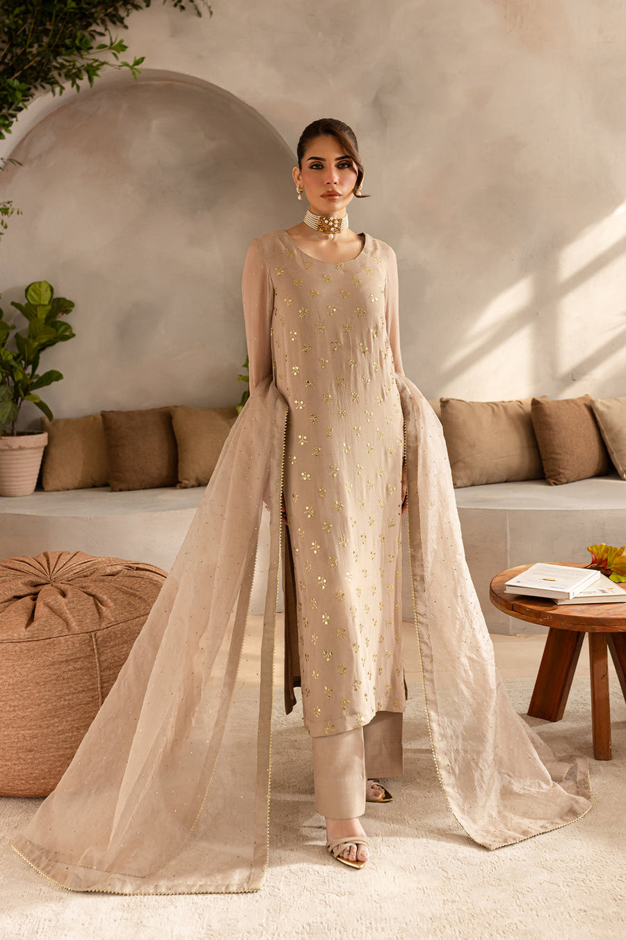 Kaya Mukaish Chiffon - KY-05 -RTS photo 3