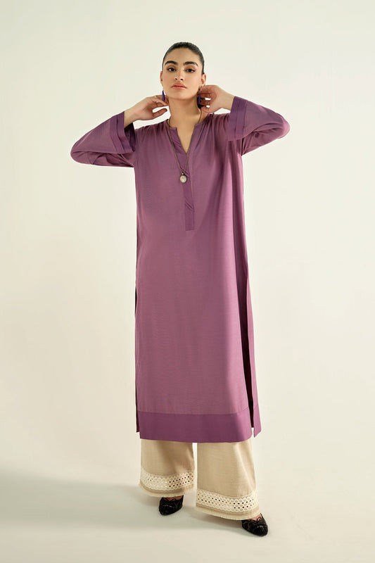 Pleated Lavender Shirt (D-06)