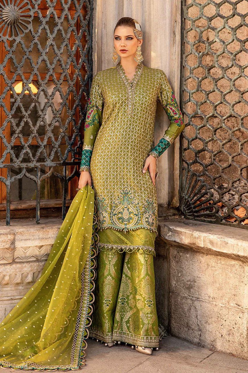 SATEEN'24-Unstitched Embroidered Cotton Satin Suit | CST-803