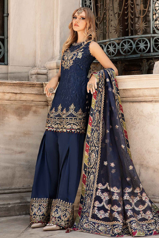 SATEEN'24-Unstitched Embroidered Cotton Satin Suit | CST-804