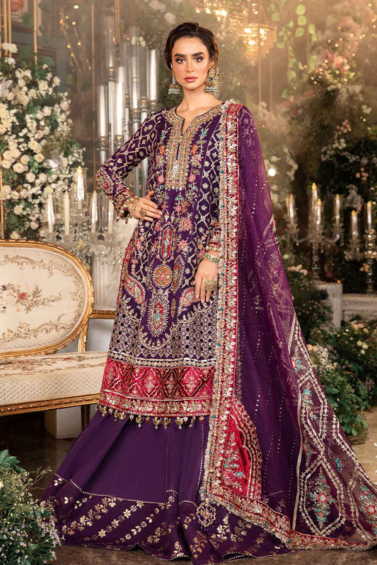 Mbroidered'24-3 Piece Unstitched Embroidered Raw Silk Suit  BD-2903