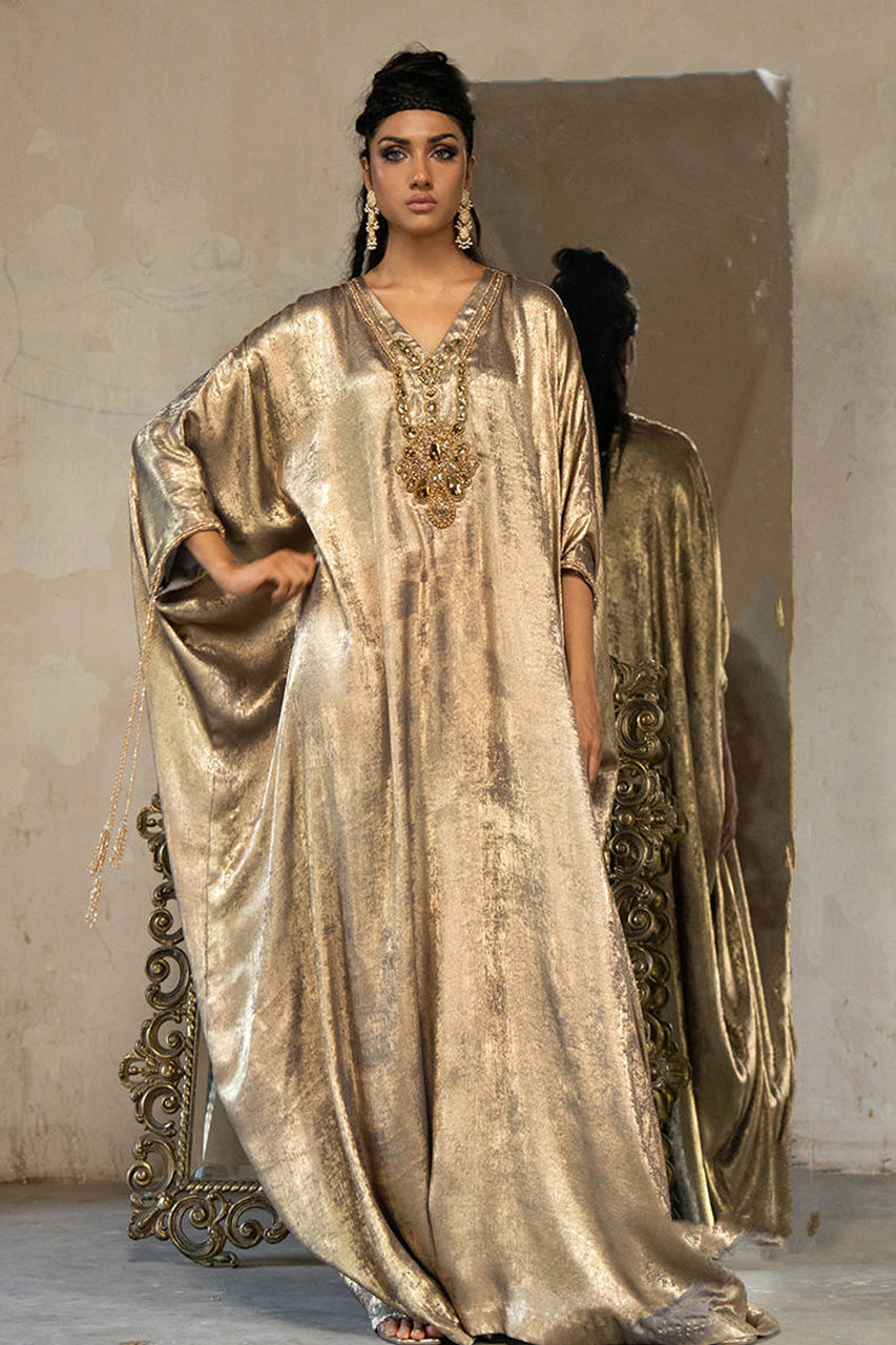 Afsanvi Festive Edit'24 - Liquid Gold Kaftan