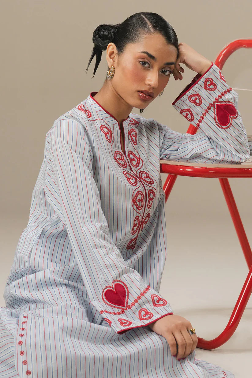 Stripe Mood | Love Coco By Zarashahjahan Pret'26- RTS