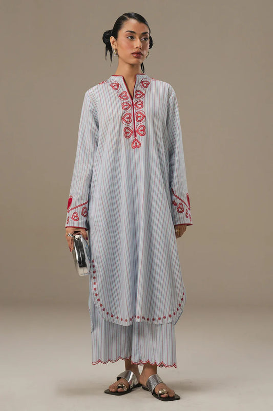 Stripe Mood | Love Coco By Zarashahjahan Pret'26- RTS