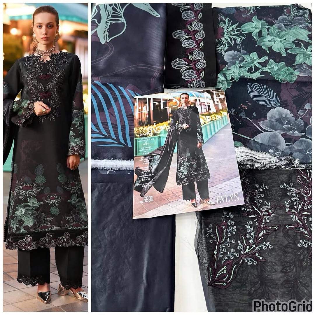 Evlyn  Lifestyle Winter Edit 2025 Unstitched- RTS