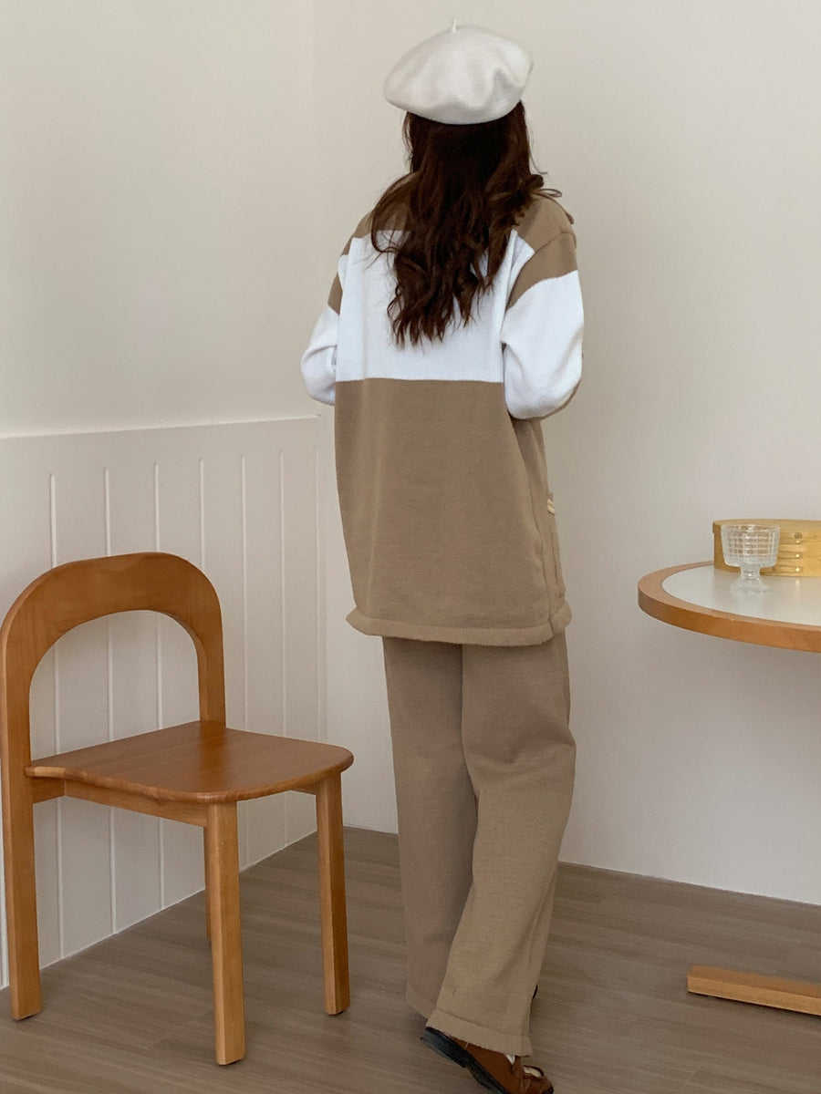 Fiji Beige White Two Piece Suit (RTS) photo 3