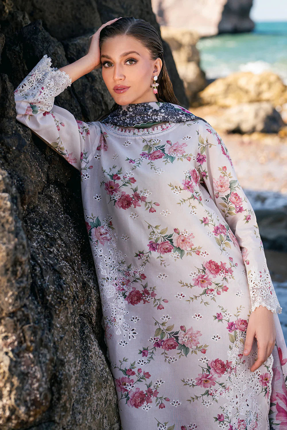 Unstitched'25 - EMBROIDERED PRINTED LAWN UF-4107