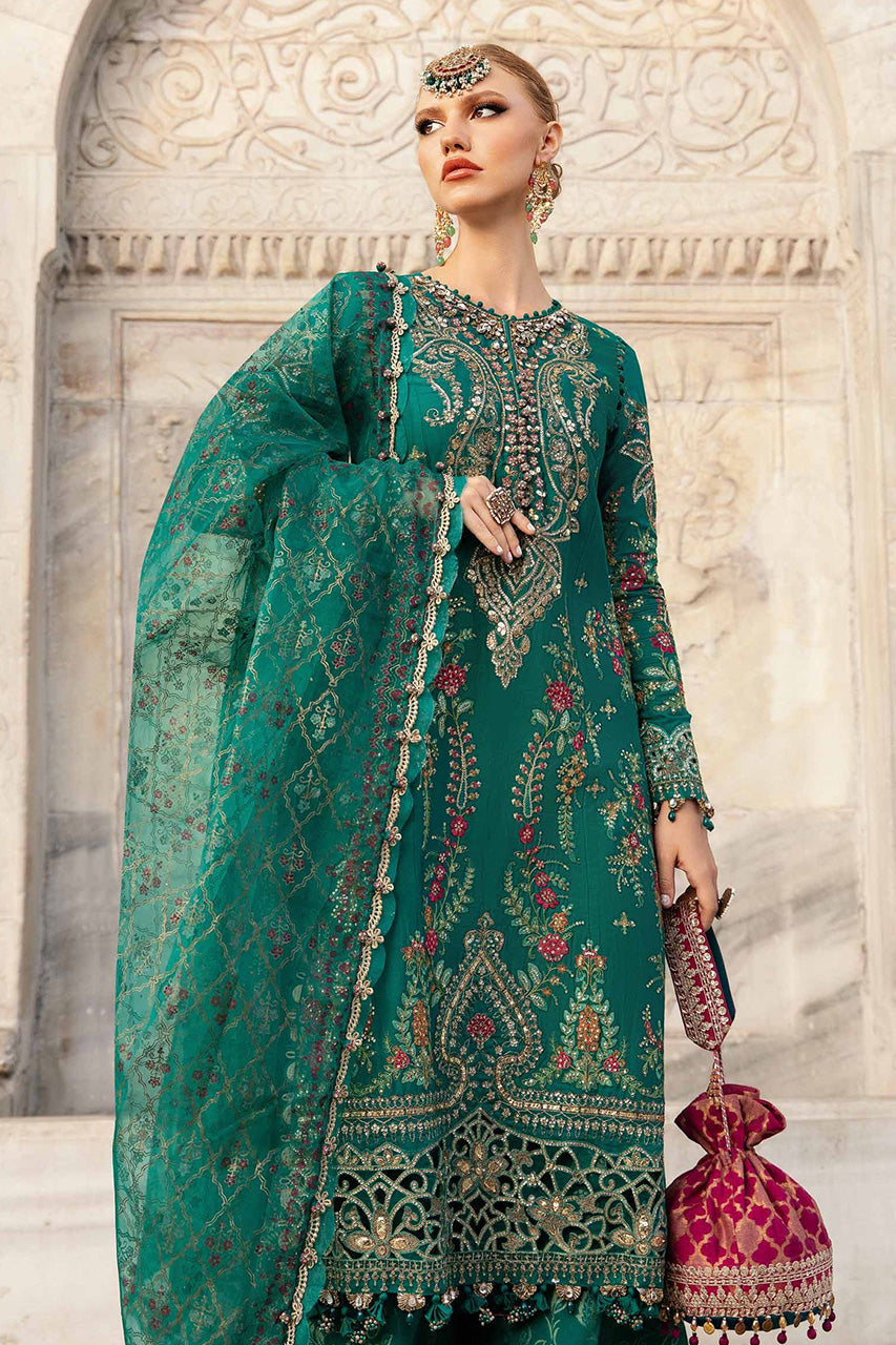 SATEEN'24-Unstitched Embroidered Cotton Satin Suit | CST-805