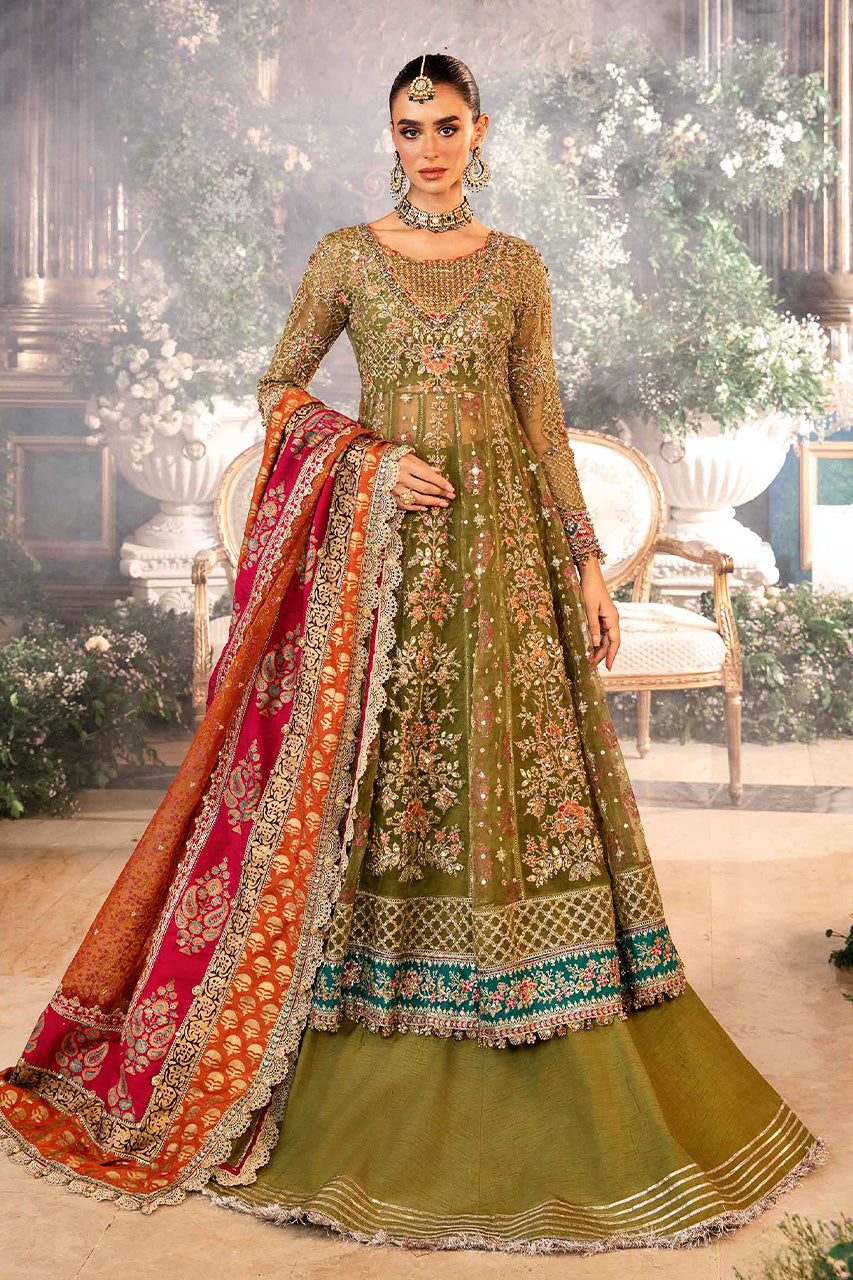 Mbroidered'24-3 Piece Unstitched Embroidered Organza Suit  BD-2906