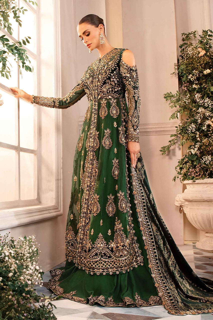 Mbroidered'24-3 Piece Unstitched Embroidered Organza Suit  BD-2904