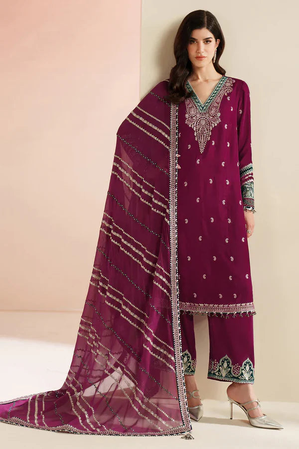 Velvet Vogue '25 - Embroidered Velvet Formal VVF D-6