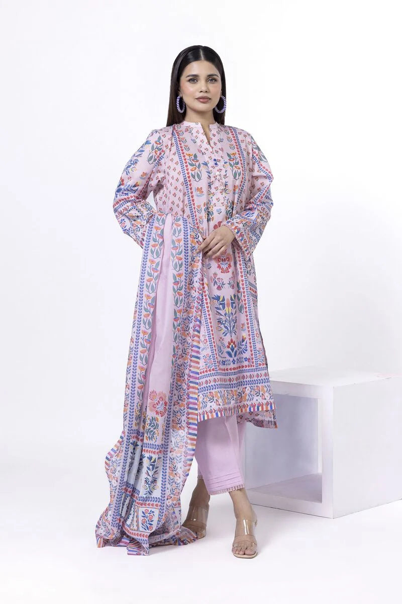Printed Lawn'26 Fabrics 3 Piece - SS2238B- RTS
