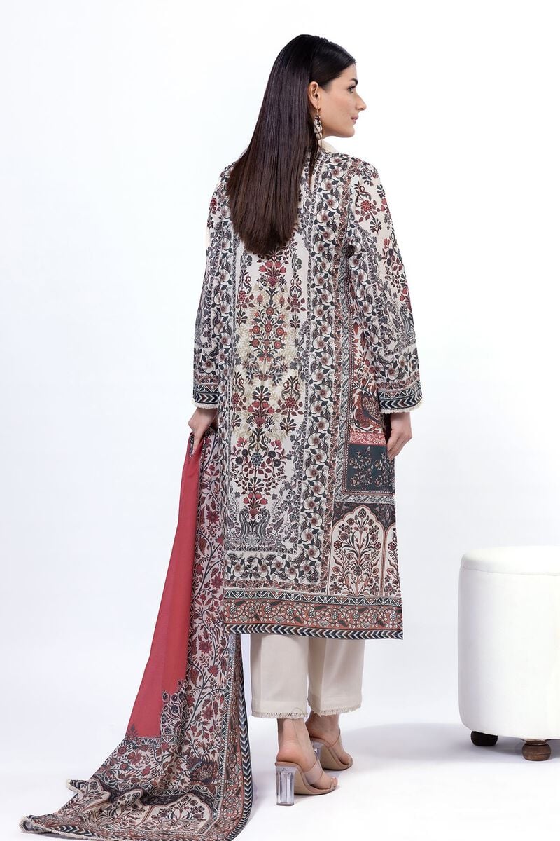 Printed Lawn'26 Fabrics 3 Piece -SS2177B- RTS