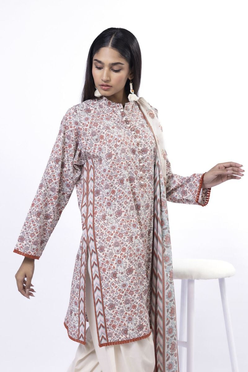 Printed Lawn'26 Fabrics 3 Piece -SS178B- RTS