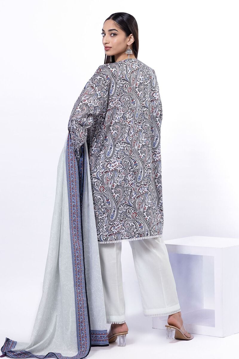Printed Lawn'26 Fabrics 3 Piece -SS163B- RTS