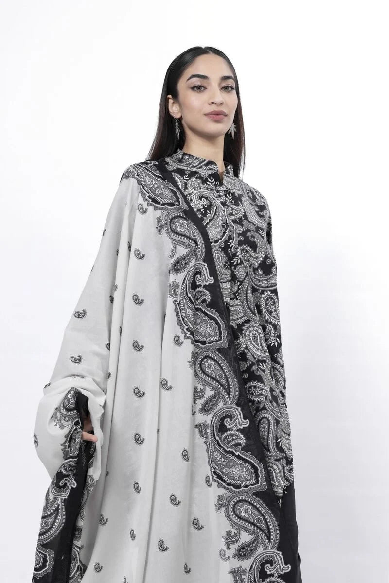 Printed Lawn'26 Fabrics 3 Piece -SS158B- RTS