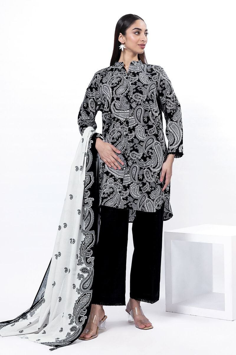 Printed Lawn'26 Fabrics 3 Piece -SS158B- RTS