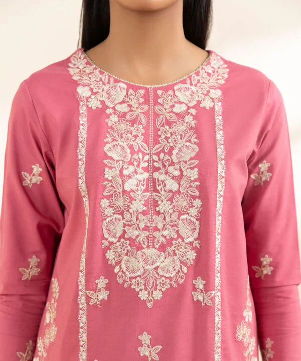 Signature'25-Embroidered Cotton Viscose Suit 3PEST24V1058