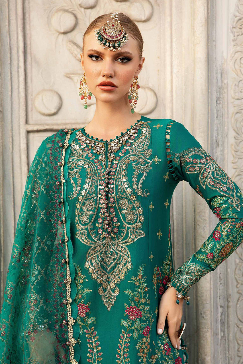 SATEEN'24-Unstitched Embroidered Cotton Satin Suit | CST-805